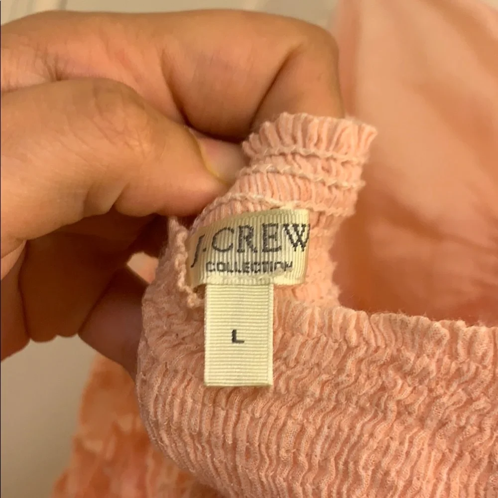 Strapless Pink J. Crew Tiered Ruffle Dress - Picture 7 of 7